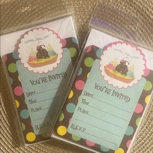 Celebrate It Multicolored Polka Dot Invitations